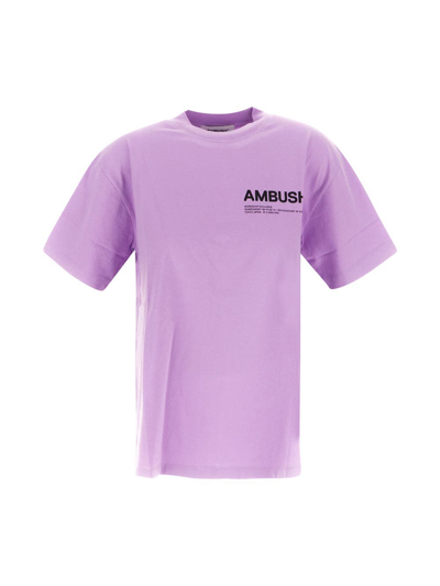 Shop Ambush Chest Logo T-shirt In Purple