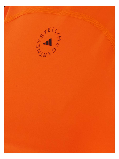 Shop Adidas By Stella Mccartney Logo Print Tank Top In Orange