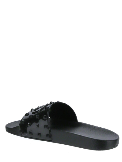 Shop Valentino Black Slides