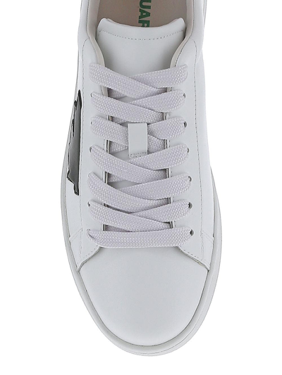 Shop Dsquared2 Maple Leaf Patch Low-top Sneakers In White