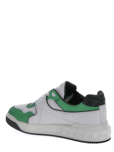 Shop Valentino Roman Stud Sneakers In White