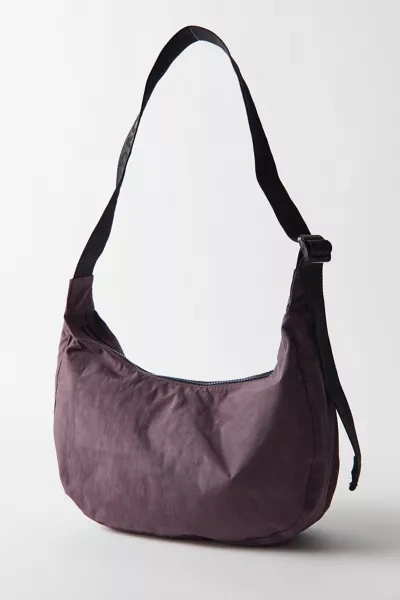Shop Baggu Medium Nylon Crescent Bag In Maroon