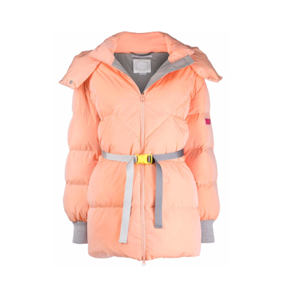 Shop Stella Mccartney Padded Jacket In Orange