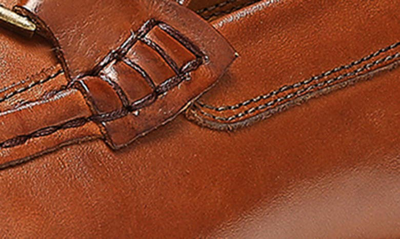 Shop Donald Pliner Leather Bit Loafer In Whiskey