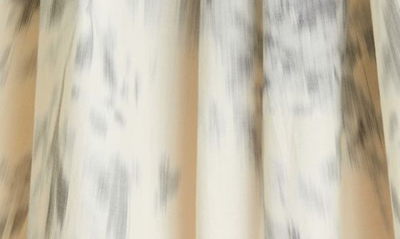 Rebecca Taylor Whisper Rose Tulip-sleeve Dress In Silver Combo