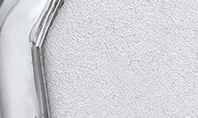 Delmar Sterling Silver Square Cuff Links In White