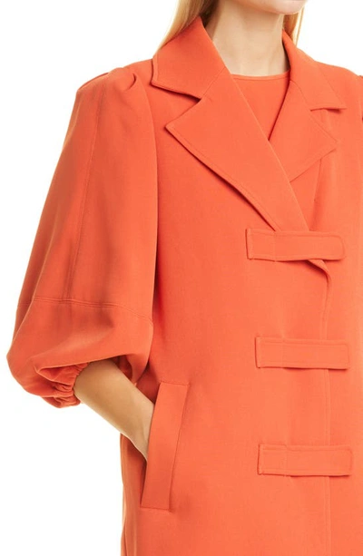 Shop Toccin Tabby Cocoon Jacket In Paprika