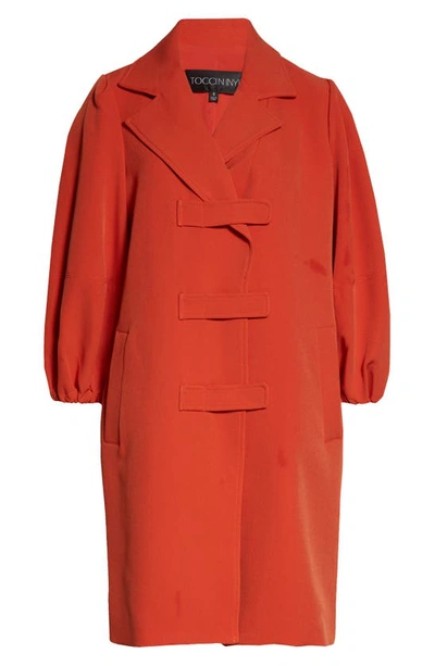 Shop Toccin Tabby Cocoon Jacket In Paprika