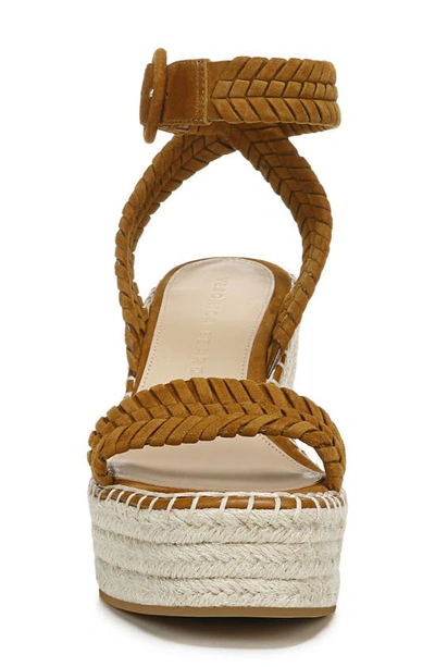 Shop Veronica Beard Rilla Espadrille Wedge Sandal In Cuoio