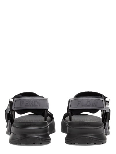 Fendi Flow Strappy Sandals In Black | ModeSens