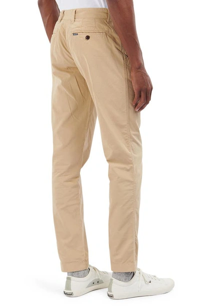 Shop Barbour Glendale Chino Pants In Stone