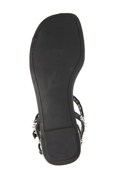 Shop Dkny Hadi Ankle Strap Sandal In Black