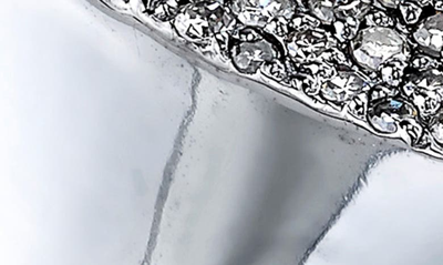 Shop Sheryl Lowe Pavé Diamond Heart Ring In Sterling Silver