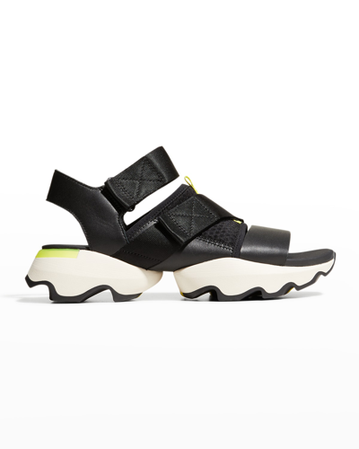 Shop Sorel Kinetic Impact Grip Sport Sandals In Black