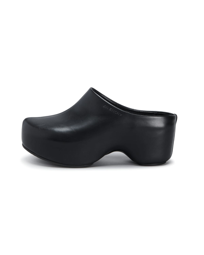 Givenchy Leather Clogs In Black