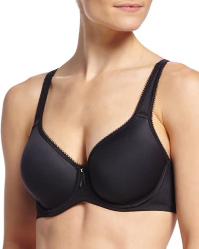 Shop Wacoal Basic Beauty Full-figure Contour Spacer Bra In Black