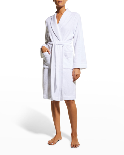 Shop Hanro Plush Short Robe In White