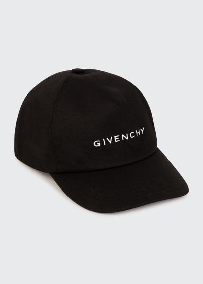 Shop Givenchy Kid's Ball Cap With Embroidered  Logo In 09b Black