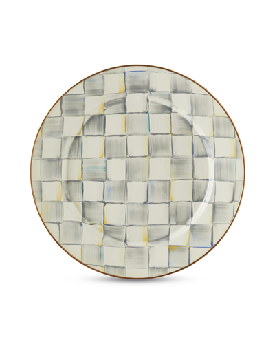 Mackenzie-childs Sterling Check Charger Plate