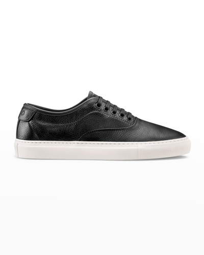 Koio Men s Portofino Leather Low top Trainers In Carbon ModeSens