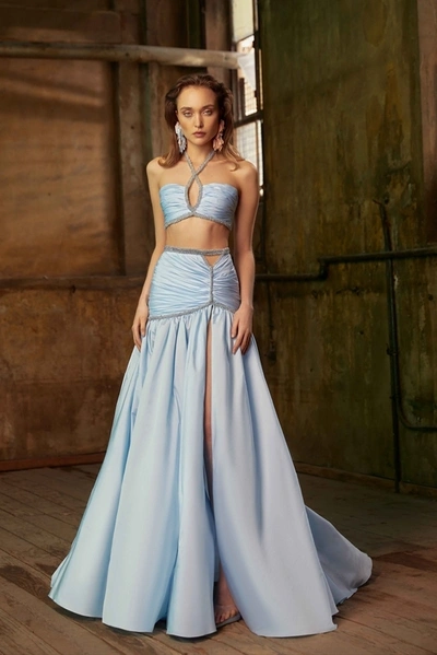 Shop Tony Ward Taffeta Bralette And Skirt