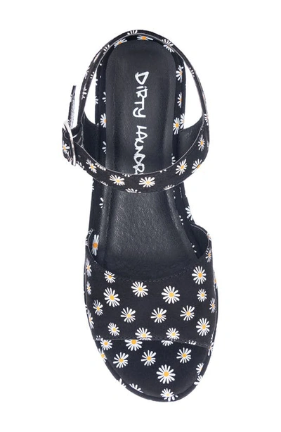 Shop Dirty Laundry Junebug Daisy Platform Sandal In Black Daisy Print