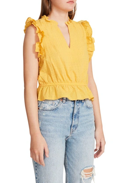 Shop Bb Dakota By Steve Madden Are You Frill Top In Sunflower