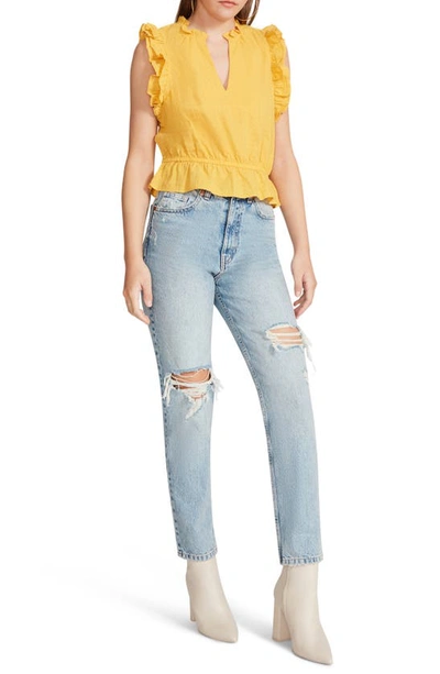 Shop Bb Dakota By Steve Madden Are You Frill Top In Sunflower