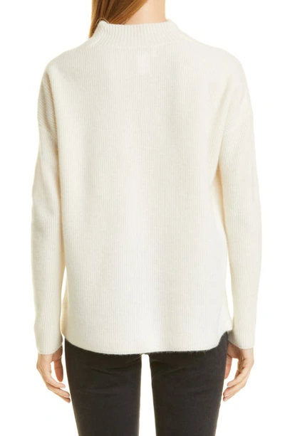 Shop Nordstrom Signature Cashmere Mock Neck Sweater In Ivory Soft