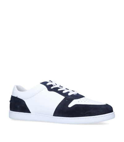 Shop Harrys Of London Leather Ace Court Sneakers In White