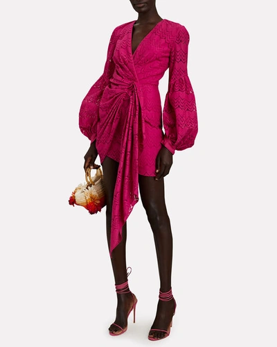 Shop Acler Hanley Mini Dress In Pink