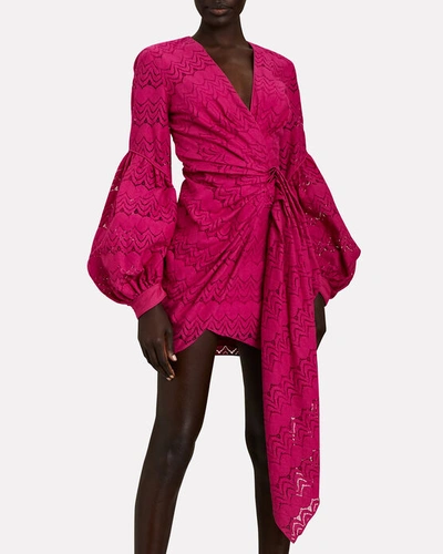 Shop Acler Hanley Mini Dress In Pink