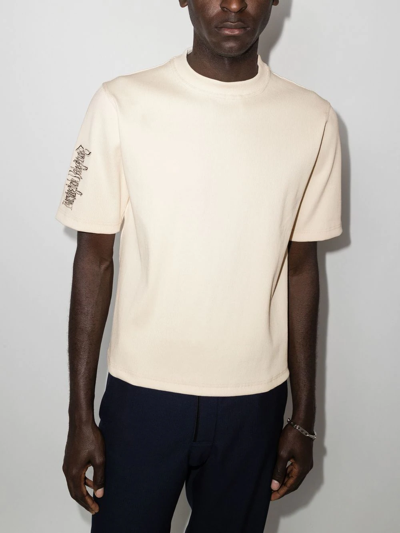 Shop Gr10k Forest Protection Cotton T-shirt In Neutrals