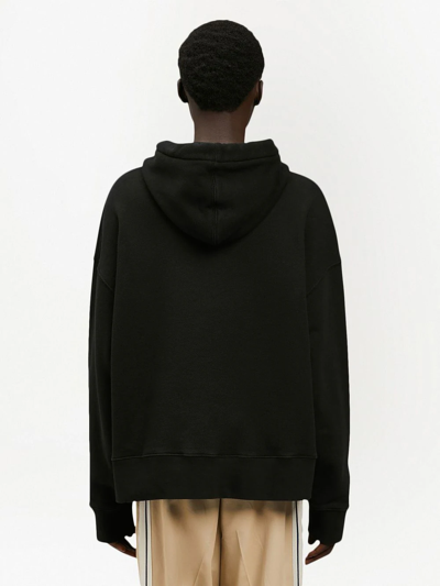 Shop Palm Angels Broken Palm Printed Hoodie In Black