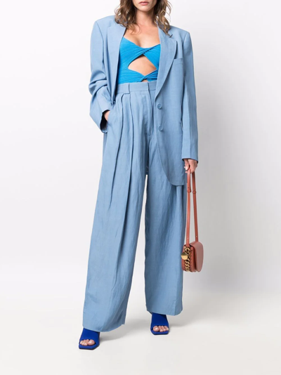 Stella Mccartney Notched Lapels Single-breasted Blazer In Black