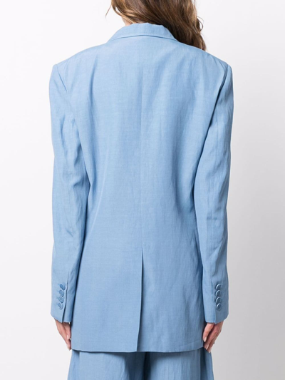 Stella Mccartney Notched Lapels Single-breasted Blazer In Black
