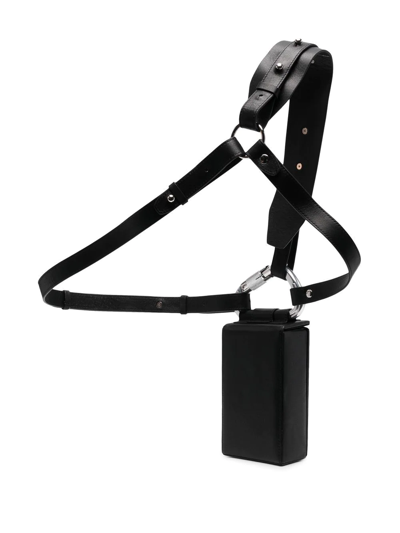 Heliot Emil Buckle-detail Crossbody Bag In Black