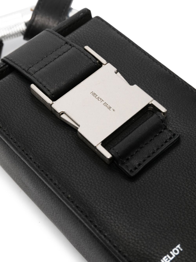 Shop Heliot Emil Buckle-detail Crossbody Bag In Black