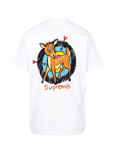 Shop Supreme Deer Short-sleeve T-shirt In Weiss