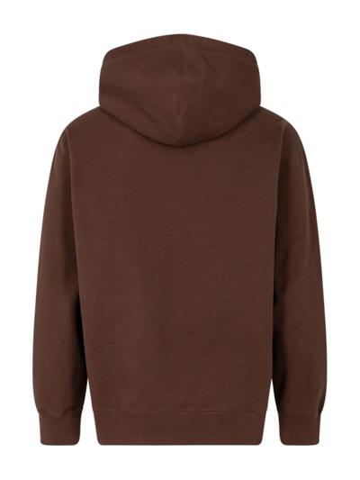 Supreme Bling Box Logo Hoodie In Brown