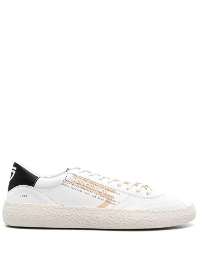 Shop Puraai Lo-top Logo Sneakers In White