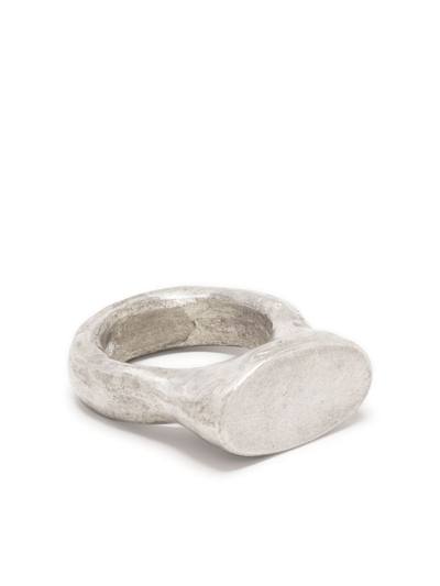 Shop Parts Of Four Short Roman Signet Ring In Silber