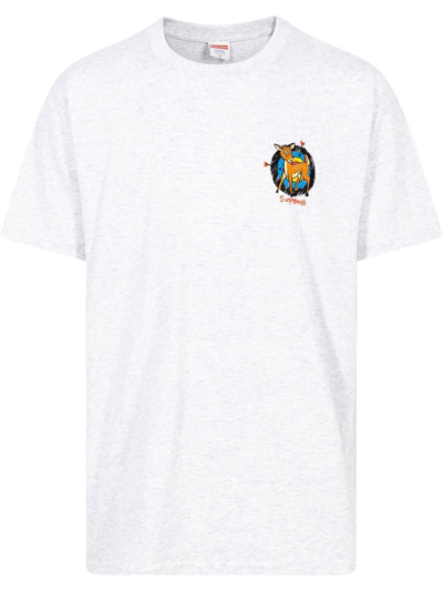 Supreme Deer Short-sleeve T-shirt In Grey