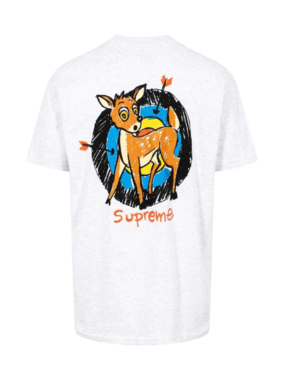 Supreme Deer Short-sleeve T-shirt In Grey