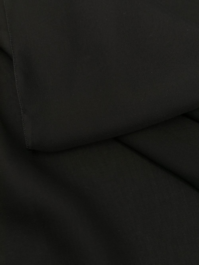 Alberta Ferretti Rectangular Silk Scarf In Schwarz