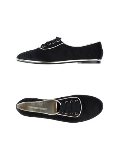 Sonia Rykiel Laced Shoes In Black