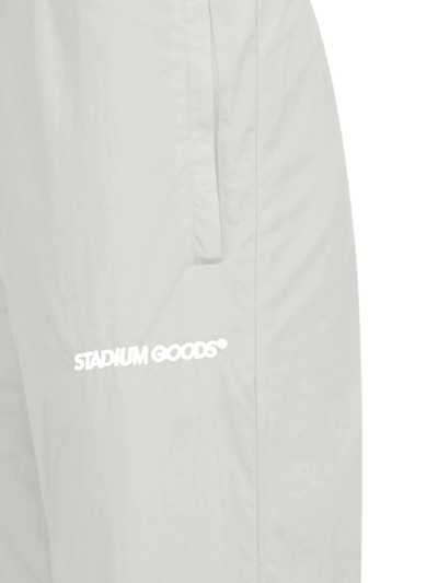 Shop Stadium Goods Logo-embroidered "steel" Track Pants In Grey