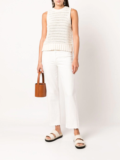 Shop Citizens Of Humanity Florence Wide Straight Jeans In White