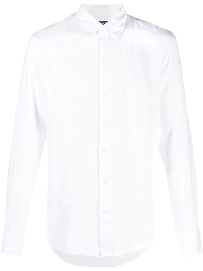 Shop Michael Kors Button-down Fitted Shirt In Weiss