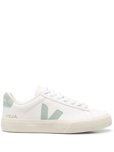 Shop Veja Campo Chromefree Low-top Sneakers In Weiss